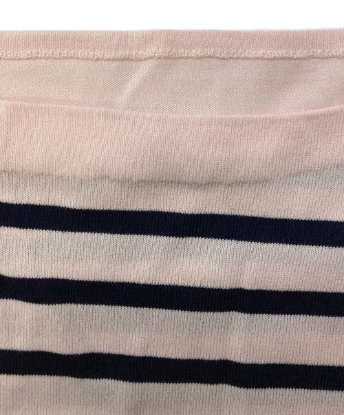 IENA（イエナ）IENA (イエナ) SEATTLEボーダーボートネックプルオーバー ネイビー×ピンク サイズ:SIZE  Free 未使用品の古着・服飾アイテム