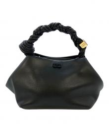 GANNI（ガニー）の古着「Grained Mini Ganni Bou Bag」｜ブラック
