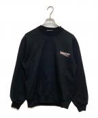 BALENCIAGAバレンシアガ）の古着「キャンペーンロゴスウェット」｜ブラック