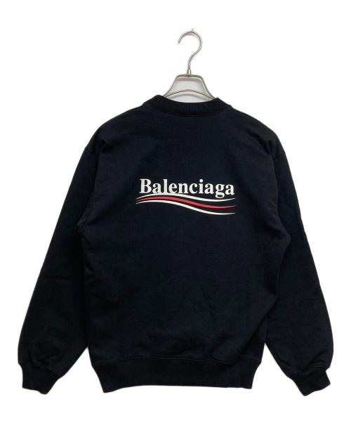 BALENCIAGA（バレンシアガ）BALENCIAGA (バレンシアガ) キャンペーンロゴスウェット ブラック サイズ:SIZE XSの古着・服飾アイテム