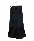 JUNYA WATANABE COMME des GARCONS(ジュンヤワタナベ コムデギャルソン）の古着「フロントポケットジャージフレアスカート」｜ブラック