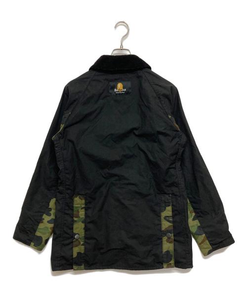 Barbour（バブアー）Barbour (バブアー) A BATHING APE (アベイシングエイプ) 1ST CAMO BEDALE JACKET ブラック×カーキ サイズ:SIZE Sの古着・服飾アイテム