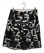 stussy×NEIGHBORHOOD BONEYARDSステューシー）の古着「ダブルネームスイムショーツ」｜ブラック