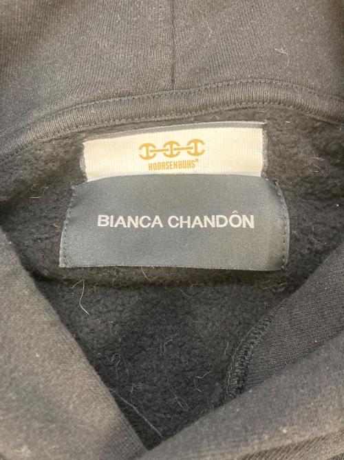 BIANCA CHANDON（ビアンカシャンドン）BIANCA CHANDON (ビアンカシャンドン) HOORSENBUHS (ホーセンブース) ラインストーンロゴ スウェットプルオーバー　9920900427 ブラック サイズ:SIZE Sの古着・服飾アイテム