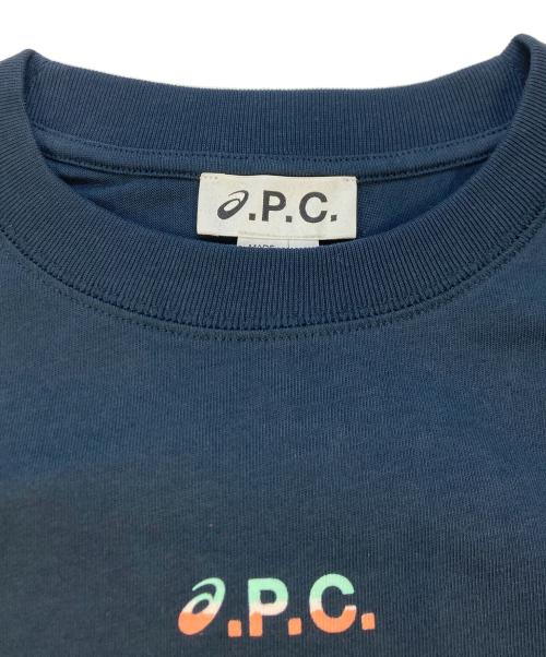 asics（アシックス）asics (アシックス) A.P.C. (アーペーセー) コラボカットソー ブラック サイズ:SIZE XS 未使用品の古着・服飾アイテム