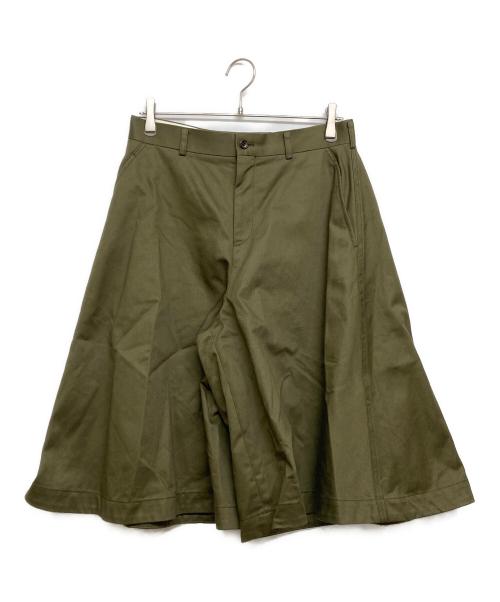 COMME des GARCONS HOMME PLUS（コムデギャルソンオムプリュス）COMME des GARCONS HOMME PLUS (コムデギャルソンオムプリュス) ツイルコットンワイドショーツ カーキ サイズ:SIZE Sの古着・服飾アイテム