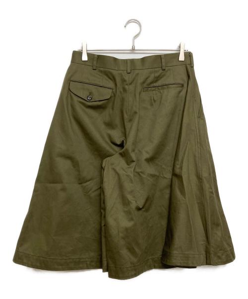 COMME des GARCONS HOMME PLUS（コムデギャルソンオムプリュス）COMME des GARCONS HOMME PLUS (コムデギャルソンオムプリュス) ツイルコットンワイドショーツ カーキ サイズ:SIZE Sの古着・服飾アイテム