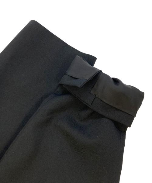 BLACK COMME des GARCONS（ブラックコムデギャルソン）BLACK COMME des GARCONS (ブラックコムデギャルソン) ウールギャバ丸襟ロングジャケット ブラック サイズ:SIZE Lの古着・服飾アイテム