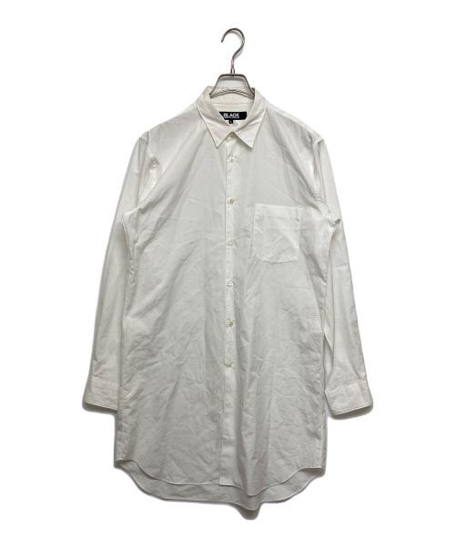 BLACK COMME des GARCONS（ブラックコムデギャルソン）BLACK COMME des GARCONS (ブラックコムデギャルソン) 綿ブロードシャツ ホワイト サイズ:SIZE Lの古着・服飾アイテム