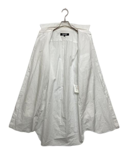 BLACK COMME des GARCONS（ブラックコムデギャルソン）BLACK COMME des GARCONS (ブラックコムデギャルソン) 綿ブロードシャツ ホワイト サイズ:SIZE Lの古着・服飾アイテム