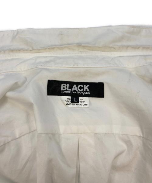 BLACK COMME des GARCONS（ブラックコムデギャルソン）BLACK COMME des GARCONS (ブラックコムデギャルソン) 綿ブロードシャツ ホワイト サイズ:SIZE Lの古着・服飾アイテム