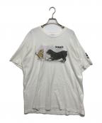 FRUIT OF THE LOOMフルーツオブザルーム）の古着「プリントTシャツ」｜ホワイト