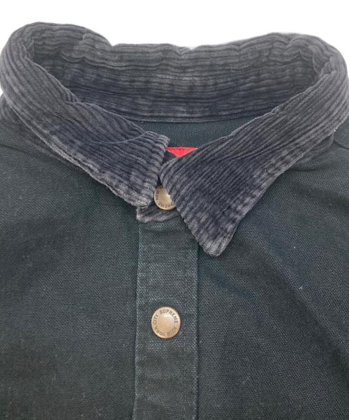 SUPREME（シュプリーム）SUPREME (シュプリーム) Script Canvas Snap Shirt ブラック サイズ:SIZE Lの古着・服飾アイテム