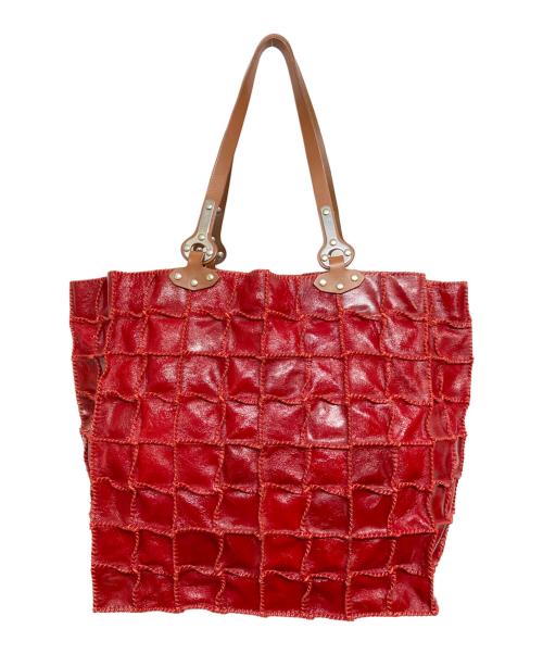 JAMIN PUECH（ジャマンピュエッシュ）JAMIN PUECH (ジャマンピュエッシュ) HONU トートバッグ レッド サイズ:実寸サイズをご参照下さい。の古着・服飾アイテム