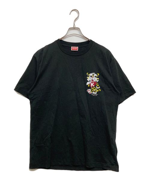 KENZO（ケンゾー）KENZO (ケンゾー) Wild Tiger エンブロイダリーオーバーサイズTシャツ ブラック サイズ:SIZE Sの古着・服飾アイテム