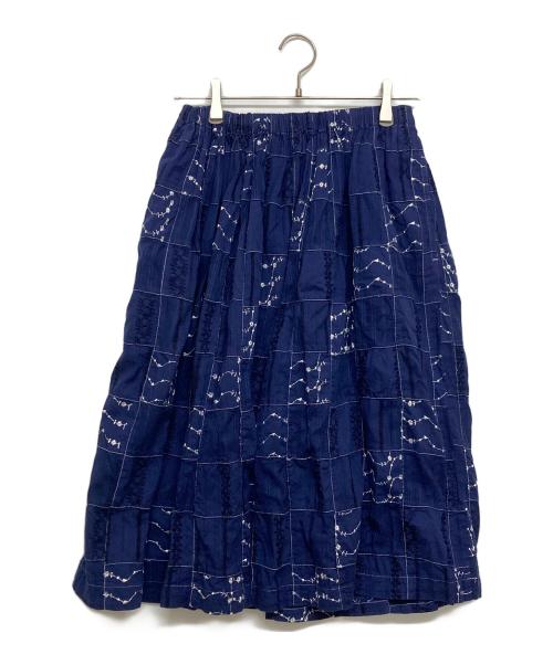 tricot COMME des GARCONS（トリココムデギャルソン）tricot COMME des GARCONS (トリココムデギャルソン) パッチワークスカート ネイビー サイズ:-の古着・服飾アイテム