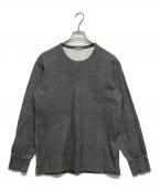 COMME des GARCONS HOMMEコムデギャルソン オム）の古着「コットンツイルカットソー」｜グレー