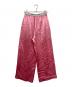 thingsthatmatter (シングス ザット マター) ACETATE SATIN DOUBLE TUCK WIDE PANTS ピンク サイズ:SIZE2 未使用品：8000円