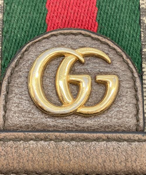 GUCCI（グッチ）GUCCI (グッチ) GG コンチネンタルウォレット ブラウン サイズ:実寸サイズをご参照下さい。の古着・服飾アイテム