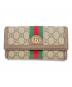 GUCCI（グッチ）の古着「GG コンチネンタルウォレット」｜ブラウン