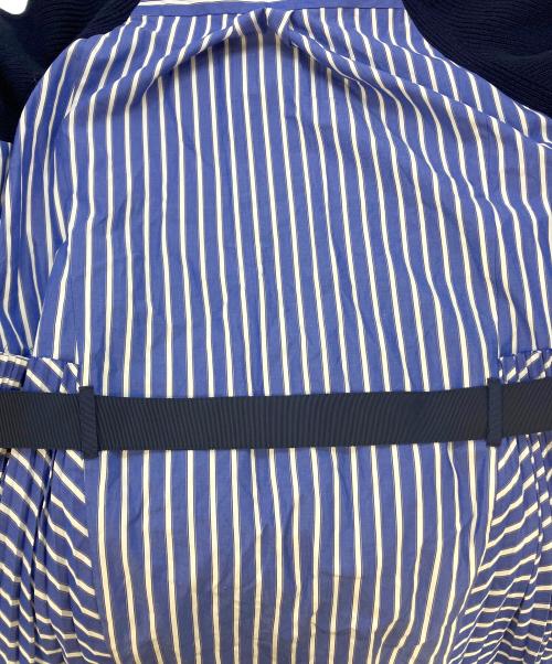 sacai（サカイ）sacai (サカイ) ドッキングワンピース SCW-044 ネイビー×ブルー サイズ:SIZE1の古着・服飾アイテム
