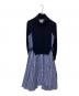 sacai（サカイ）の古着「ドッキングワンピース SCW-044」｜ネイビー×ブルー