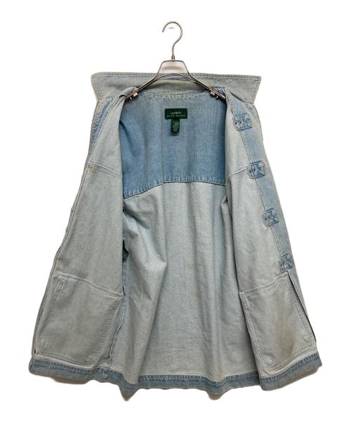 LAUREN RALPH LAUREN（ローレンラルフローレン）LAUREN RALPH LAUREN (ローレンラルフローレン) デニムファイヤーマンジャケット インディゴ サイズ:SIZE Mの古着・服飾アイテム