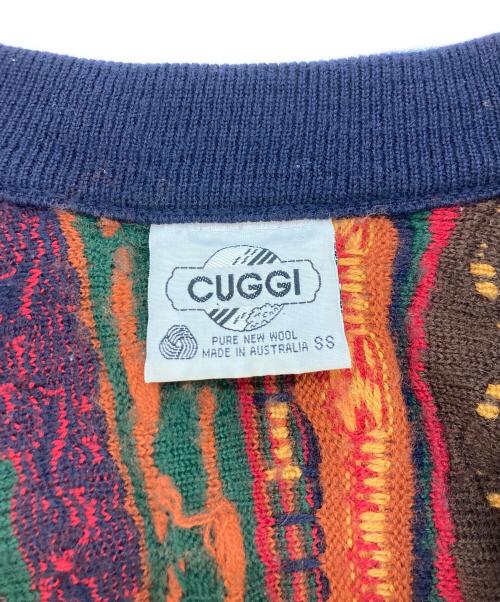 CUGGI（クージー）CUGGI (クージー) 3Dニットカーディガン ブラウン サイズ:SIZE SSの古着・服飾アイテム
