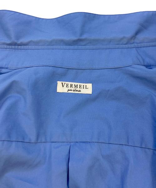 VERMEIL par iena（ヴェルメイユ パー イエナ）VERMEIL par iena (ヴェルメイユ パー イエナ) THOMAS MASON ケープスリーブシャツ ブルー サイズ:実寸サイズをご参照下さい。の古着・服飾アイテム