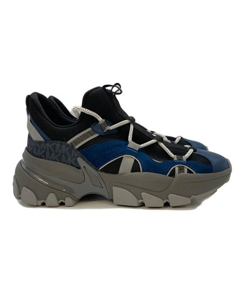 MICHAEL KORS（マイケル・コース）MICHAEL KORS (マイケル・コース) SAHARA ミックスメディア スニーカー ネイビー×ブラック サイズ:SIZE 9Mの古着・服飾アイテム