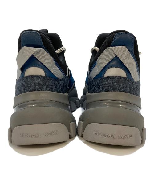 MICHAEL KORS（マイケル・コース）MICHAEL KORS (マイケル・コース) SAHARA ミックスメディア スニーカー ネイビー×ブラック サイズ:SIZE 9Mの古着・服飾アイテム