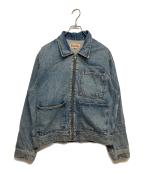 stussyステューシー）の古着「Denim Zip Work Jacket　115682」｜インディゴ