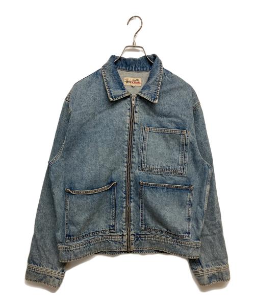 stussy（ステューシー）stussy (ステューシー) Denim Zip Work Jacket　115682 インディゴ サイズ:SIZE Mの古着・服飾アイテム