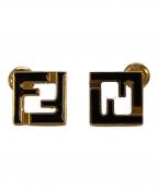 FENDIフェンディ）の古着「フォーエバー フェンディ ピアス」｜ゴールド×ブラック