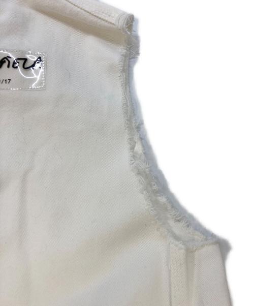 MM6 Maison Margiela（エムエムシックスメゾンマルジェラ）MM6 Maison Margiela (エムエムシックスメゾンマルジェラ) ホワイトデニムワンピース ホワイト サイズ:SIZE38の古着・服飾アイテム