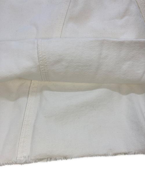 MM6 Maison Margiela（エムエムシックスメゾンマルジェラ）MM6 Maison Margiela (エムエムシックスメゾンマルジェラ) ホワイトデニムワンピース ホワイト サイズ:SIZE38の古着・服飾アイテム