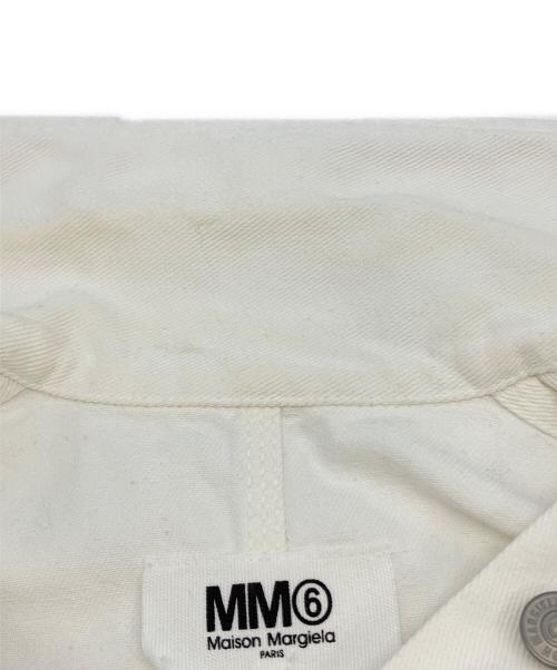 MM6 Maison Margiela（エムエムシックスメゾンマルジェラ）MM6 Maison Margiela (エムエムシックスメゾンマルジェラ) ホワイトデニムワンピース ホワイト サイズ:SIZE38の古着・服飾アイテム
