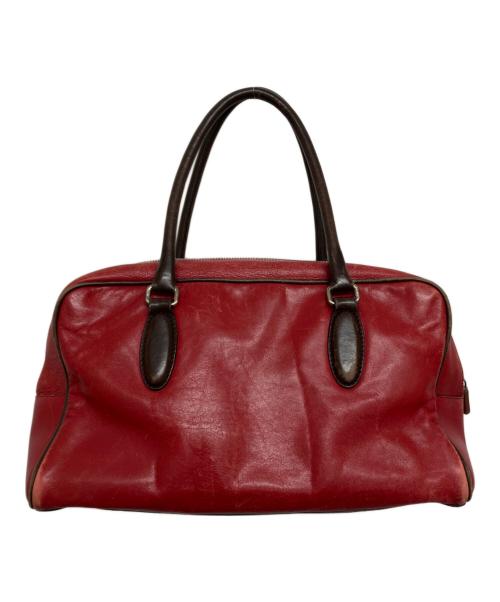 MIU MIU（ミュウミュウ）MIU MIU (ミュウミュウ) archive leather mini boston レッドの古着・服飾アイテム