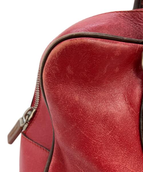 MIU MIU（ミュウミュウ）MIU MIU (ミュウミュウ) archive leather mini boston レッドの古着・服飾アイテム
