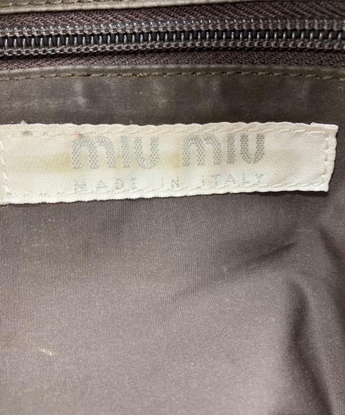 MIU MIU（ミュウミュウ）MIU MIU (ミュウミュウ) archive leather mini boston レッドの古着・服飾アイテム