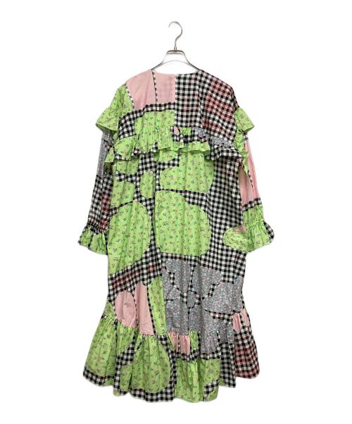 SIIILON（シーロン）SIIILON (シーロン) Make it together dress ピンク×グリーン サイズ:SIZE Freeの古着・服飾アイテム