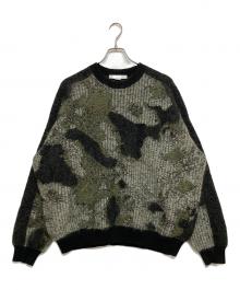 Y-3（ワイスリー）の古着「U CH1 CAMO KNIT CREW SWEATER　HB3331」｜ブラック×カーキ