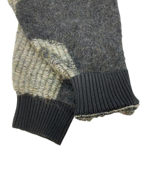 Y-3（ワイスリー）Y-3 (ワイスリー) U CH1 CAMO KNIT CREW SWEATER　HB3331 ブラック×カーキ サイズ:SIZE Lの古着・服飾アイテム