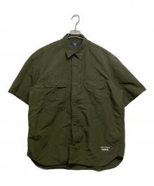 COMME des GARCONS HOMME（コムデギャルソン オム）の古着「Nylon Tussah S/S SHIRT」｜カーキ
