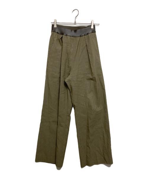MUSE de Deuxieme Classe（ミューズ ドゥーズィエム クラス）MUSE de Deuxieme Classe (ミューズ ドゥーズィエム クラス) STRETCH TWILL タックパンツ ベージュ サイズ:SIZE34の古着・服飾アイテム