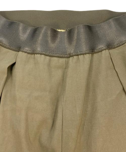 MUSE de Deuxieme Classe（ミューズ ドゥーズィエム クラス）MUSE de Deuxieme Classe (ミューズ ドゥーズィエム クラス) STRETCH TWILL タックパンツ ベージュ サイズ:SIZE34の古着・服飾アイテム