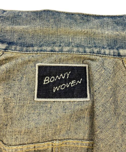 BONNY WOVEN（ボニーウーブン）BONNY WOVEN (ボニーウーブン) BIG T BACK DENIM JK/ビッグTバックデニムジャケット インディゴ サイズ:SIZE Freeの古着・服飾アイテム