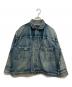 BONNY WOVEN（ボニーウーブン）の古着「BIG T BACK DENIM JK/ビッグTバックデニムジャケット」｜インディゴ