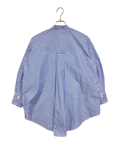 EPELER（イプリ）EPELER (イプリ) ハイデンシティクロスブラウス ブルー×ホワイト サイズ:SIZE Fの古着・服飾アイテム