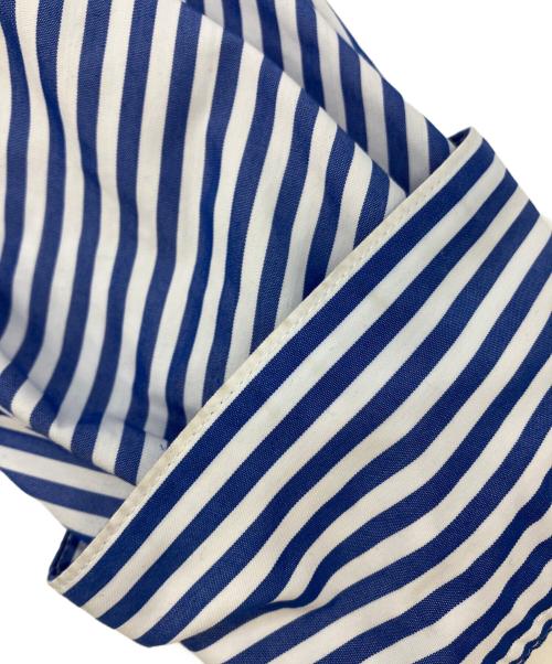 EPELER（イプリ）EPELER (イプリ) ハイデンシティクロスブラウス ブルー×ホワイト サイズ:SIZE Fの古着・服飾アイテム